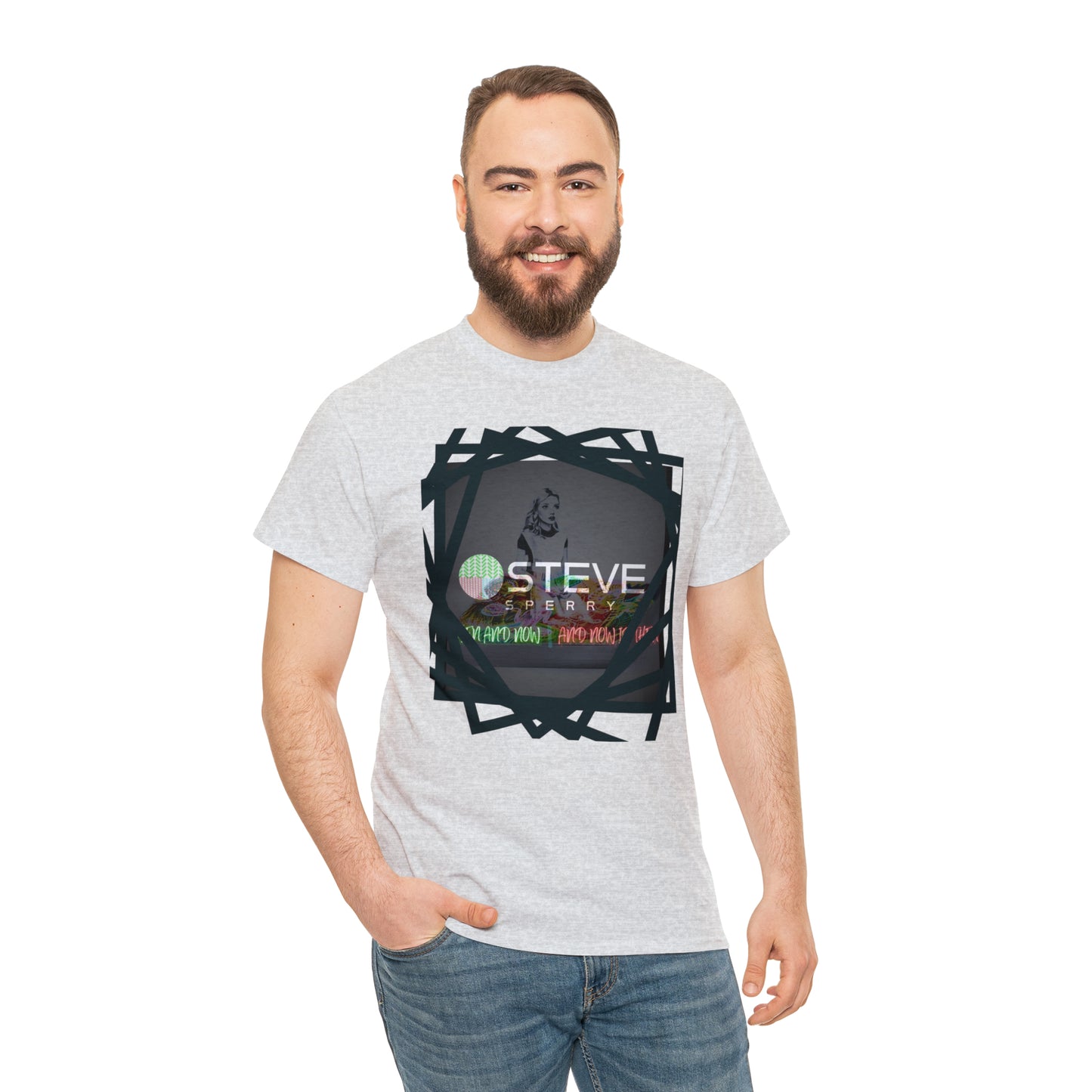LIQUID LEISURE - Steve Sperry - THEN AND NOW | AND NOW IS THEN - Unisex Heavy Cotton Tee
