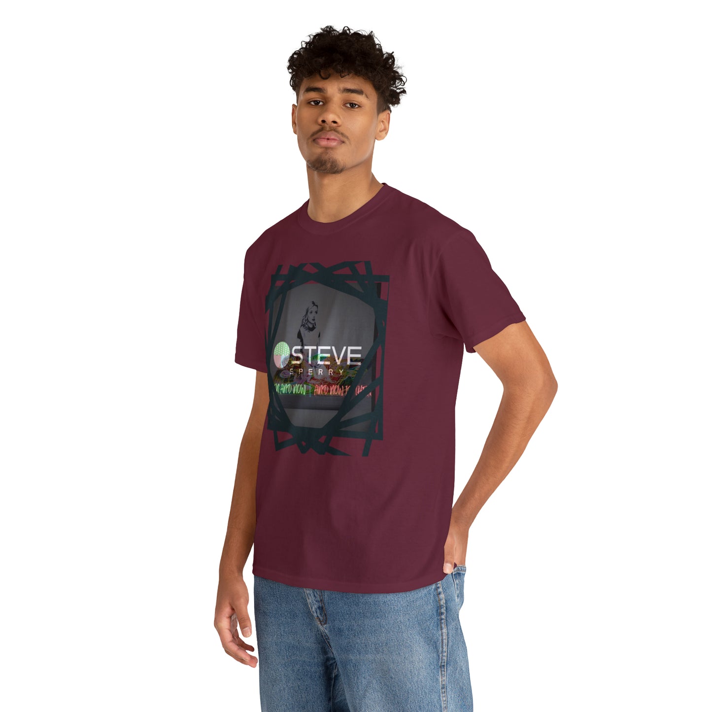 LIQUID LEISURE - Steve Sperry - THEN AND NOW | AND NOW IS THEN - Unisex Heavy Cotton Tee