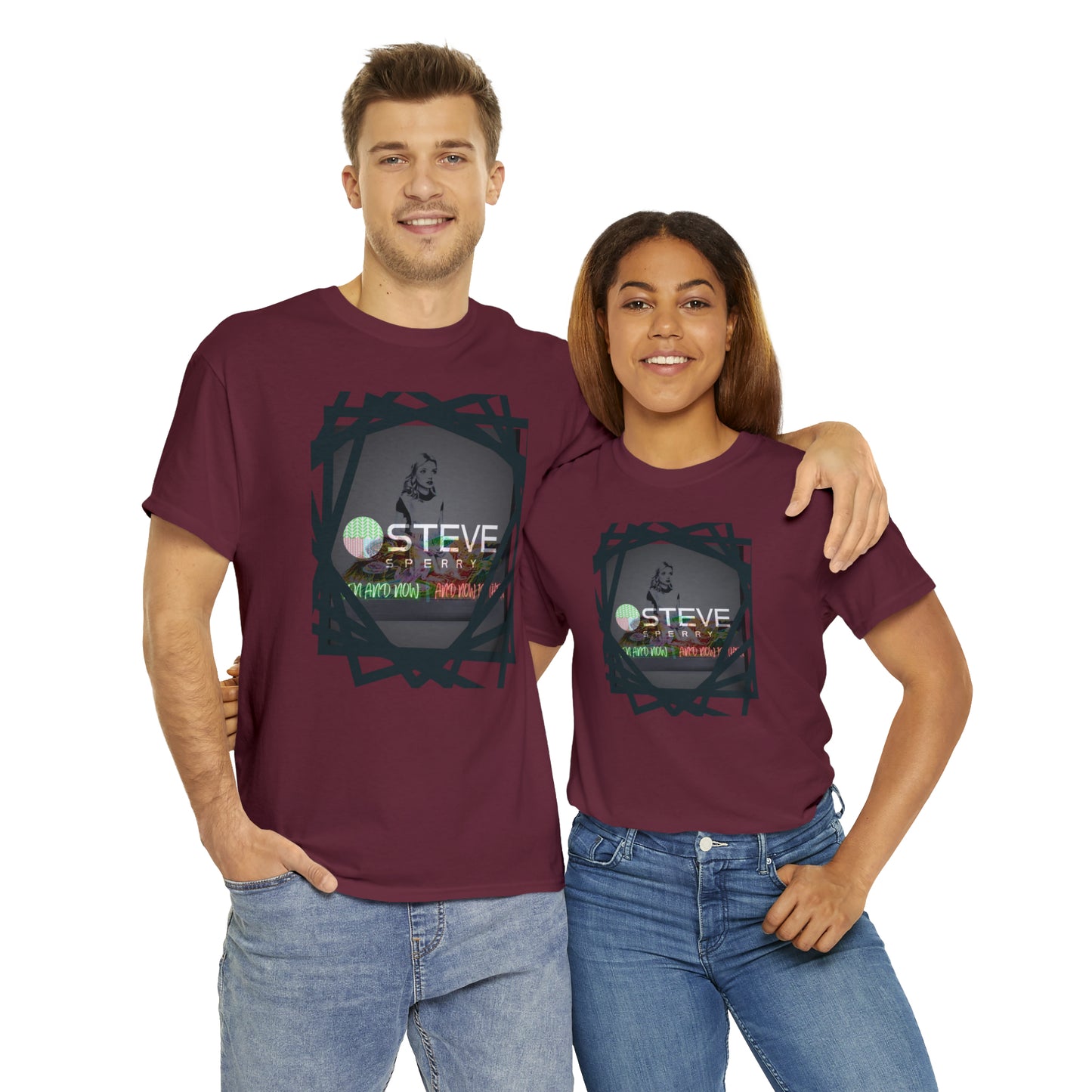 LIQUID LEISURE - Steve Sperry - THEN AND NOW | AND NOW IS THEN - Unisex Heavy Cotton Tee