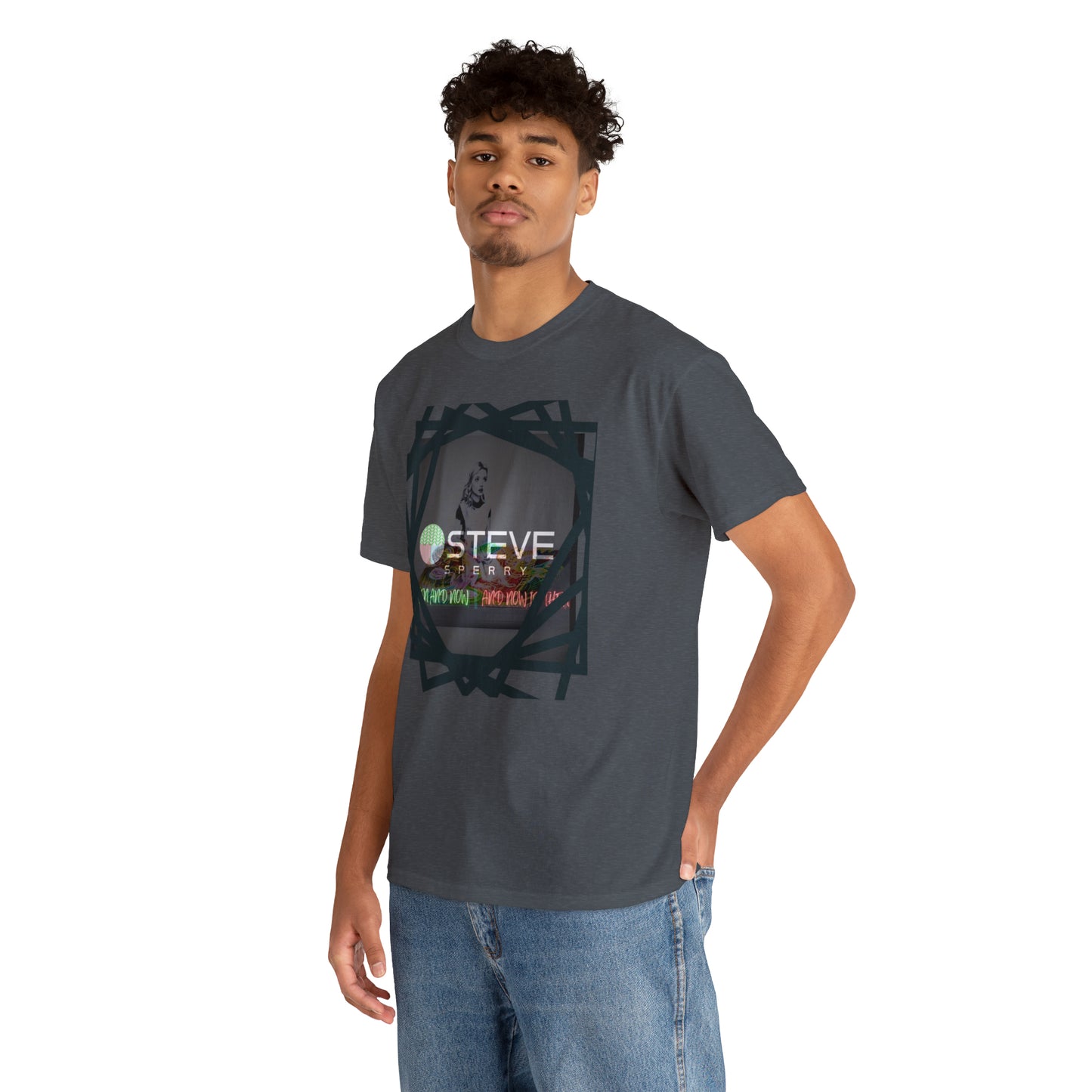 LIQUID LEISURE - Steve Sperry - THEN AND NOW | AND NOW IS THEN - Unisex Heavy Cotton Tee