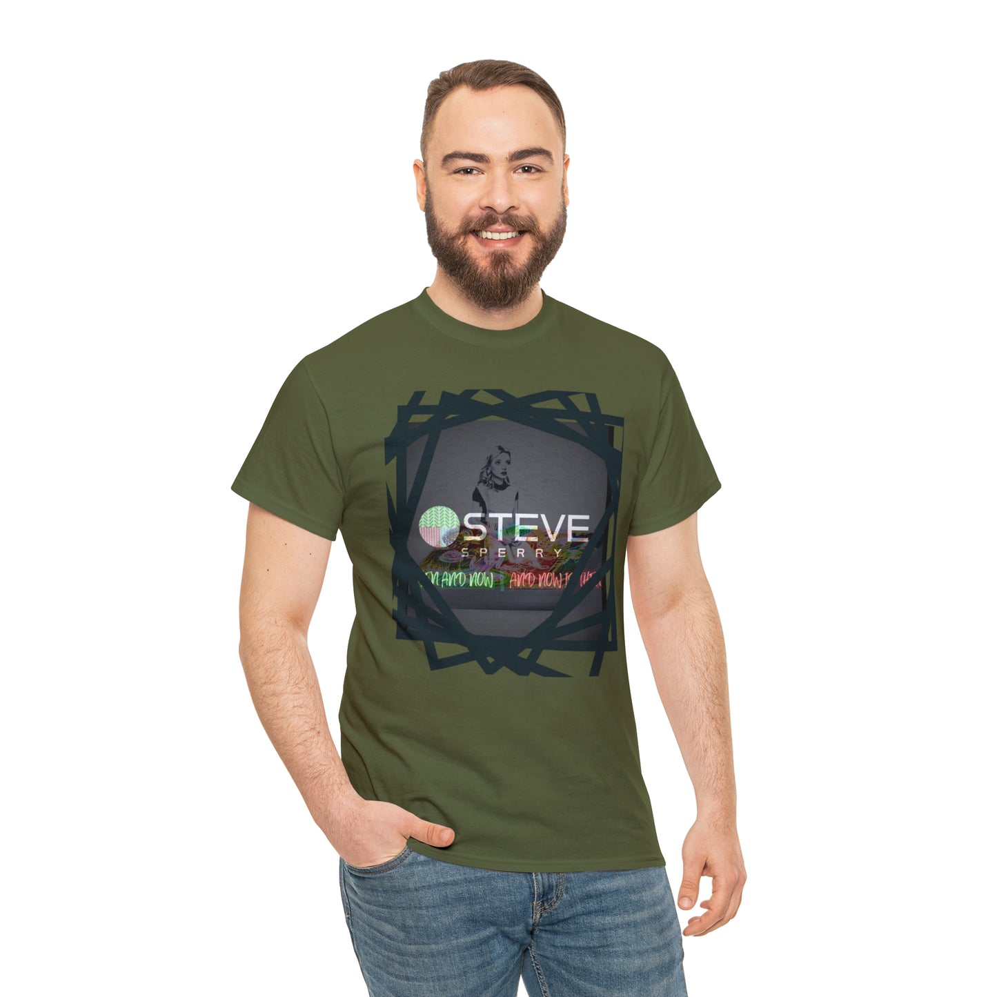 LIQUID LEISURE - Steve Sperry - THEN AND NOW | AND NOW IS THEN - Unisex Heavy Cotton Tee