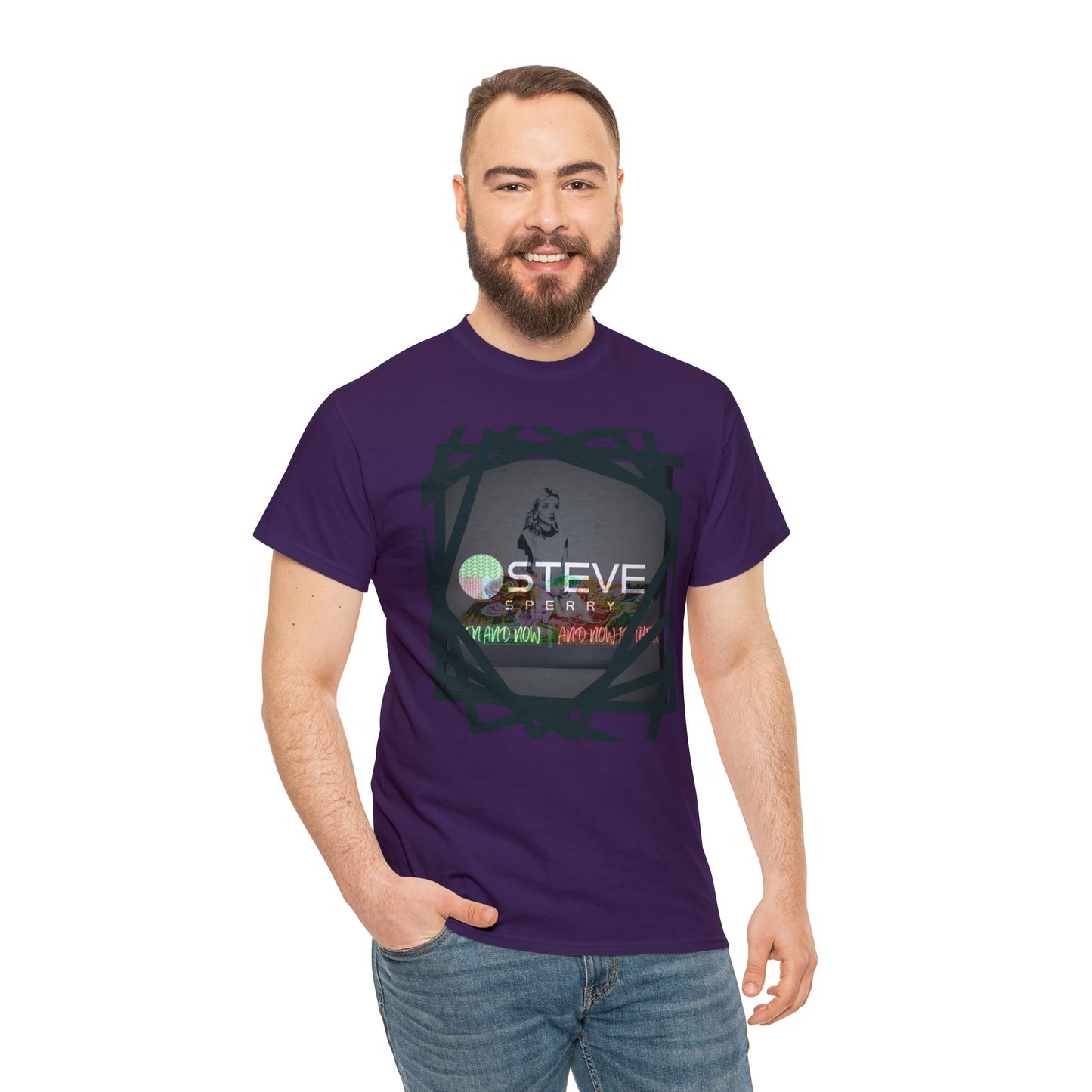 LIQUID LEISURE - Steve Sperry - THEN AND NOW | AND NOW IS THEN - Unisex Heavy Cotton Tee
