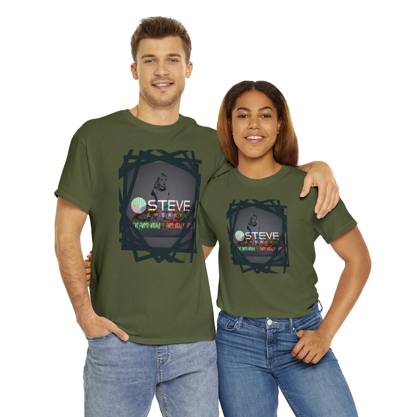 LIQUID LEISURE - Steve Sperry - THEN AND NOW | AND NOW IS THEN - Unisex Heavy Cotton Tee