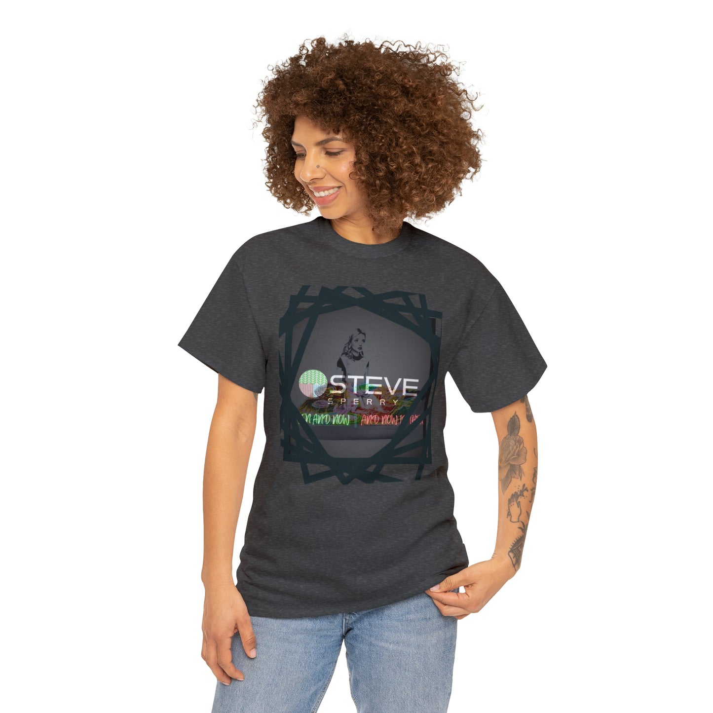 LIQUID LEISURE - Steve Sperry - THEN AND NOW | AND NOW IS THEN - Unisex Heavy Cotton Tee