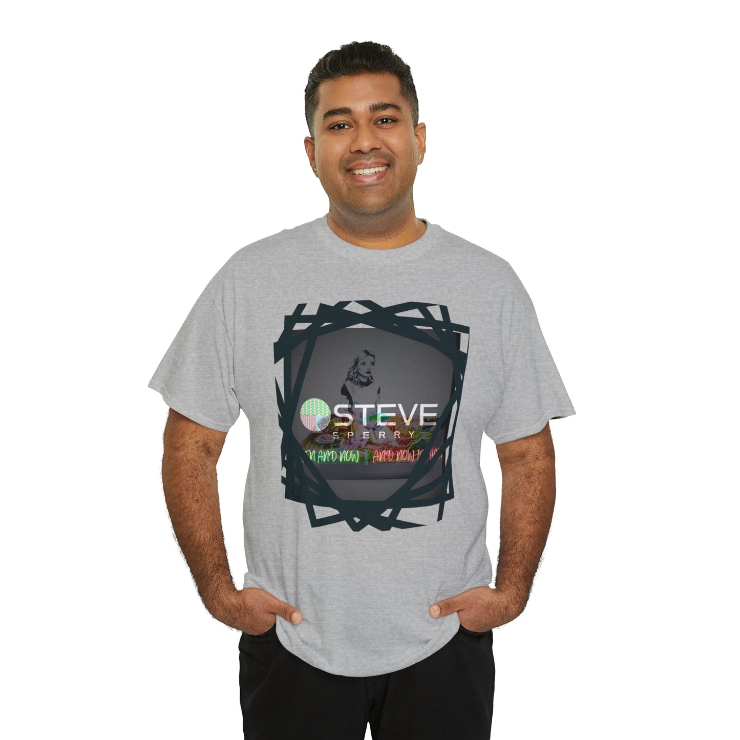 LIQUID LEISURE - Steve Sperry - THEN AND NOW | AND NOW IS THEN - Unisex Heavy Cotton Tee