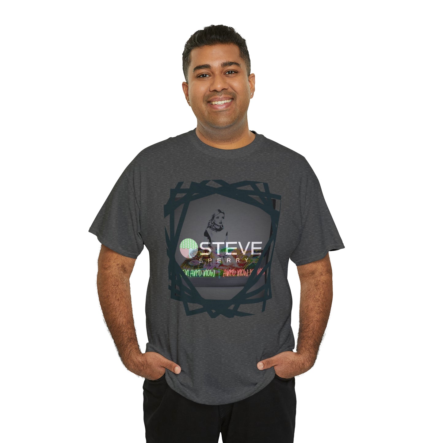 LIQUID LEISURE - Steve Sperry - THEN AND NOW | AND NOW IS THEN - Unisex Heavy Cotton Tee