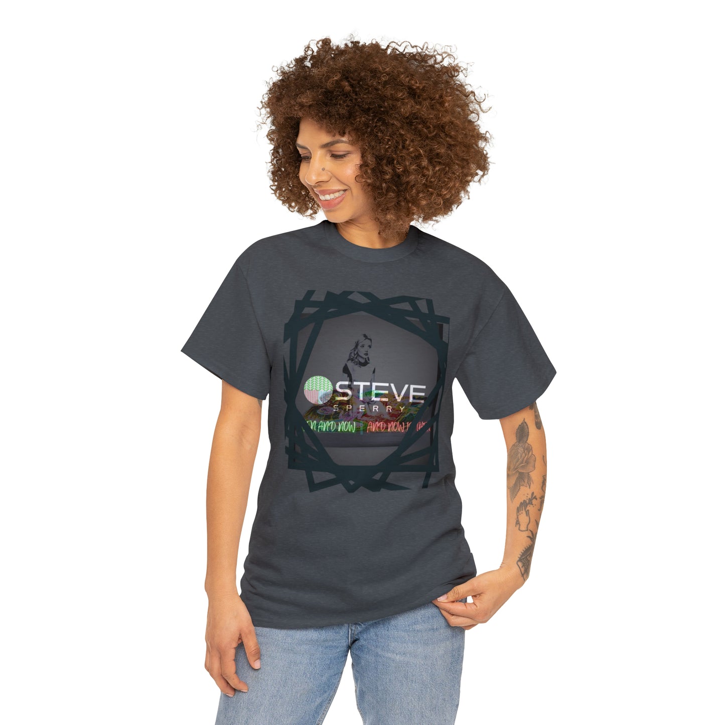 LIQUID LEISURE - Steve Sperry - THEN AND NOW | AND NOW IS THEN - Unisex Heavy Cotton Tee