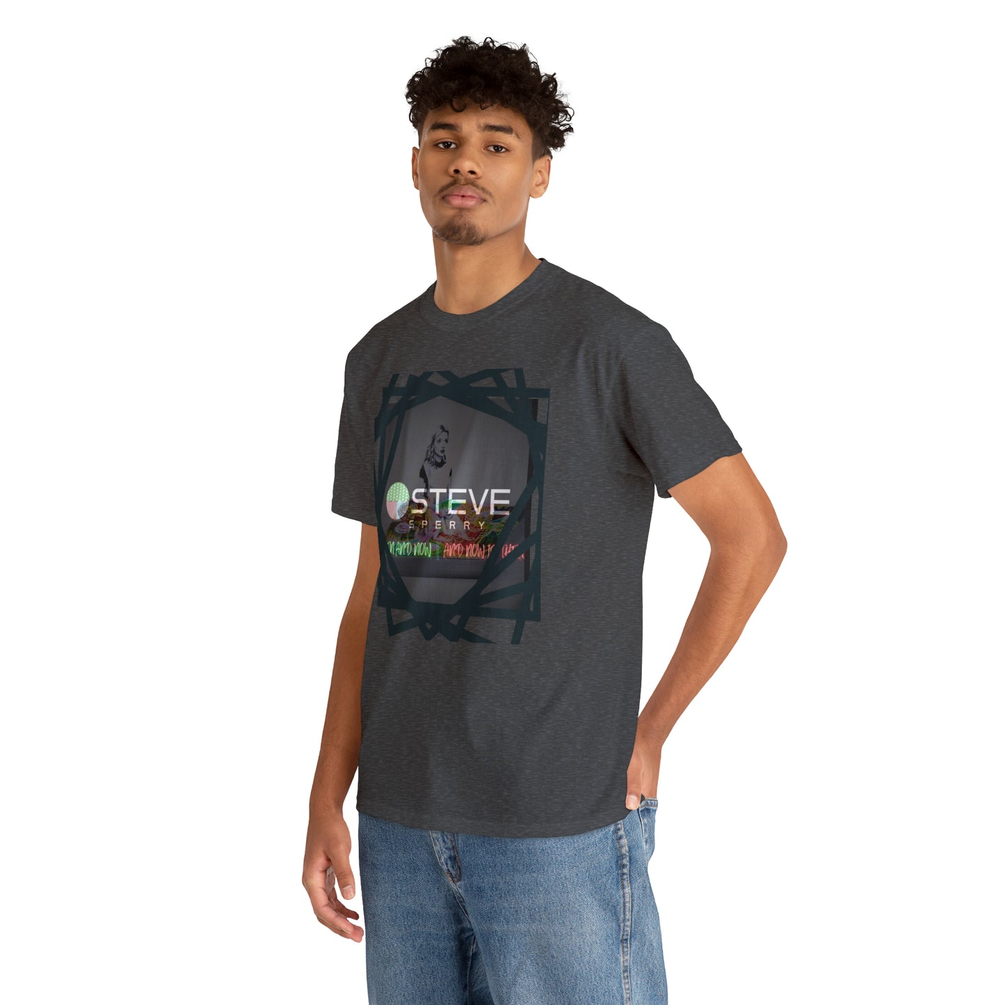 LIQUID LEISURE - Steve Sperry - THEN AND NOW | AND NOW IS THEN - Unisex Heavy Cotton Tee