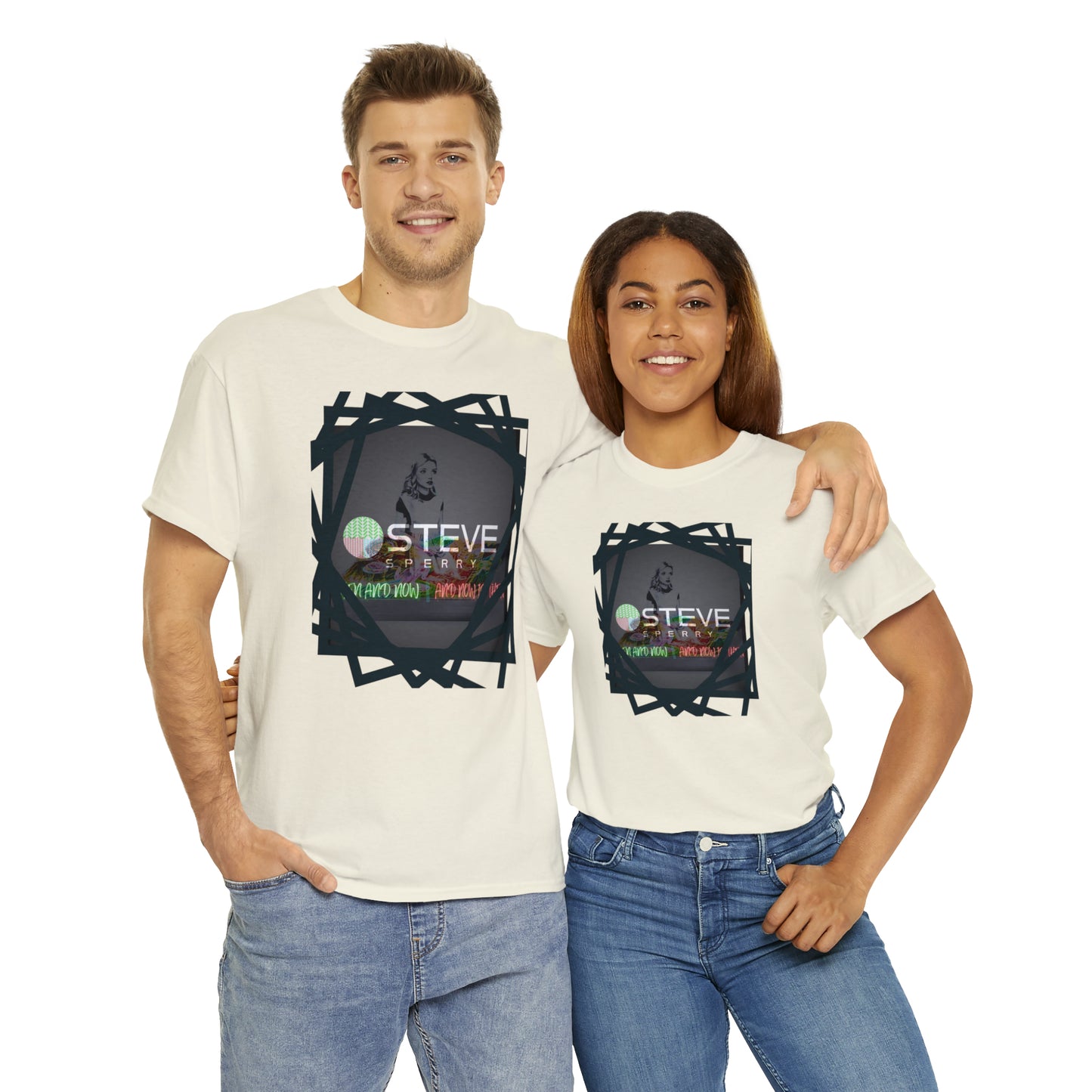 LIQUID LEISURE - Steve Sperry - THEN AND NOW | AND NOW IS THEN - Unisex Heavy Cotton Tee