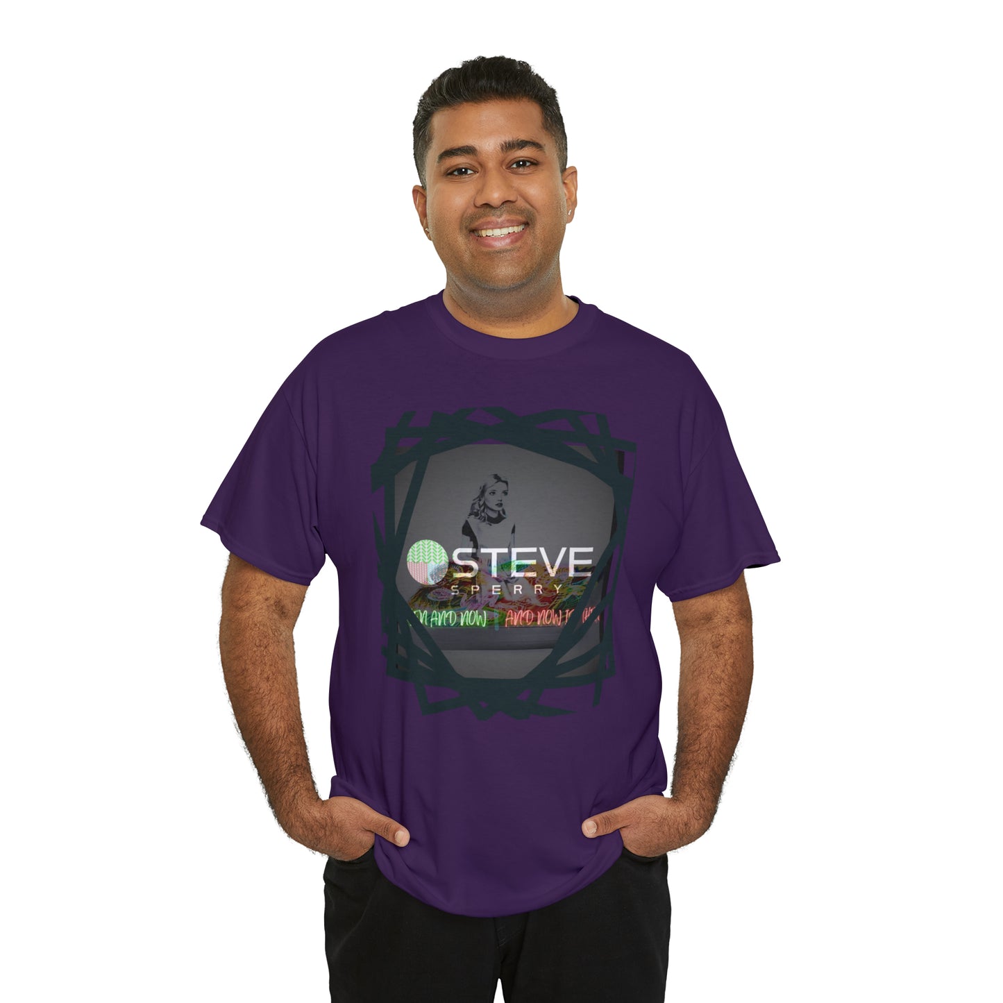 LIQUID LEISURE - Steve Sperry - THEN AND NOW | AND NOW IS THEN - Unisex Heavy Cotton Tee