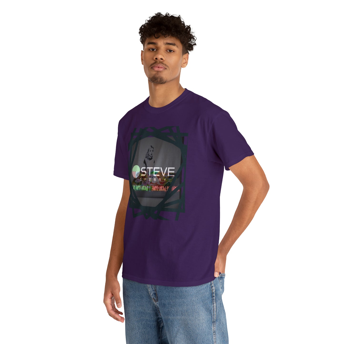 LIQUID LEISURE - Steve Sperry - THEN AND NOW | AND NOW IS THEN - Unisex Heavy Cotton Tee