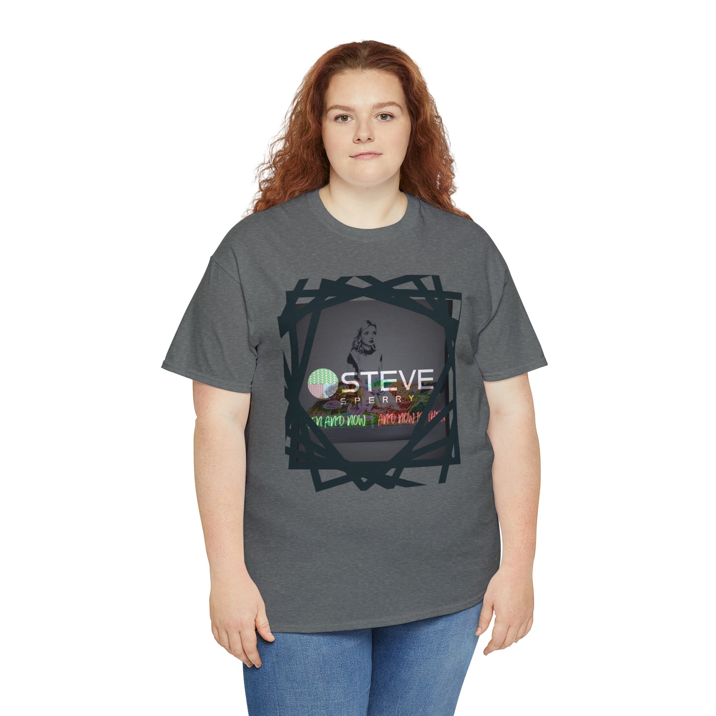 LIQUID LEISURE - Steve Sperry - THEN AND NOW | AND NOW IS THEN - Unisex Heavy Cotton Tee