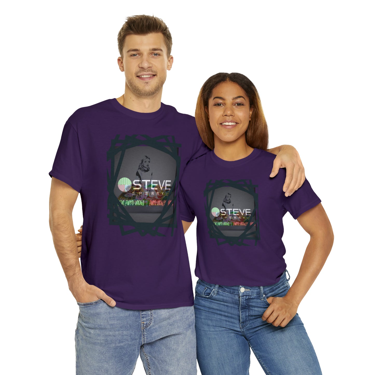 LIQUID LEISURE - Steve Sperry - THEN AND NOW | AND NOW IS THEN - Unisex Heavy Cotton Tee