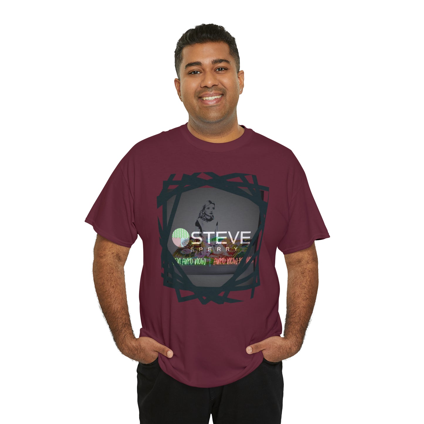 LIQUID LEISURE - Steve Sperry - THEN AND NOW | AND NOW IS THEN - Unisex Heavy Cotton Tee