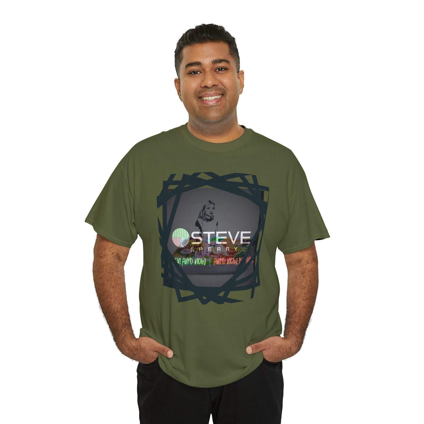 LIQUID LEISURE - Steve Sperry - THEN AND NOW | AND NOW IS THEN - Unisex Heavy Cotton Tee