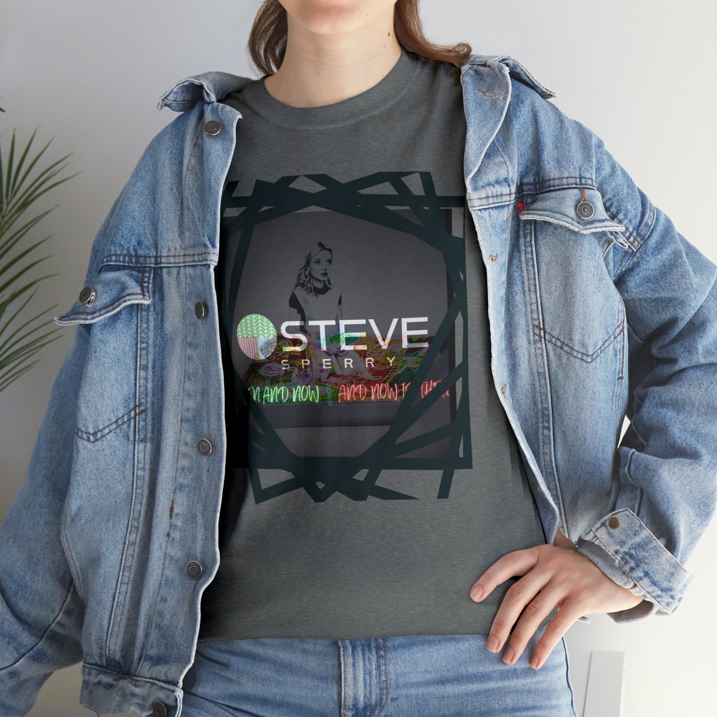 LIQUID LEISURE - Steve Sperry - THEN AND NOW | AND NOW IS THEN - Unisex Heavy Cotton Tee