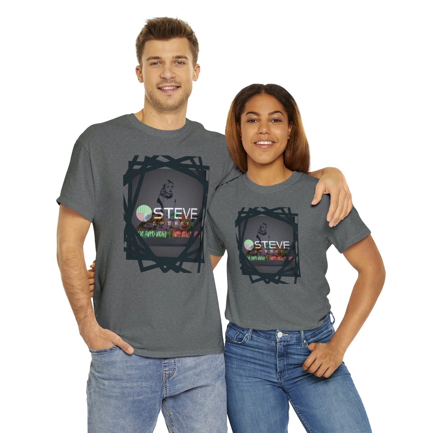 LIQUID LEISURE - Steve Sperry - THEN AND NOW | AND NOW IS THEN - Unisex Heavy Cotton Tee