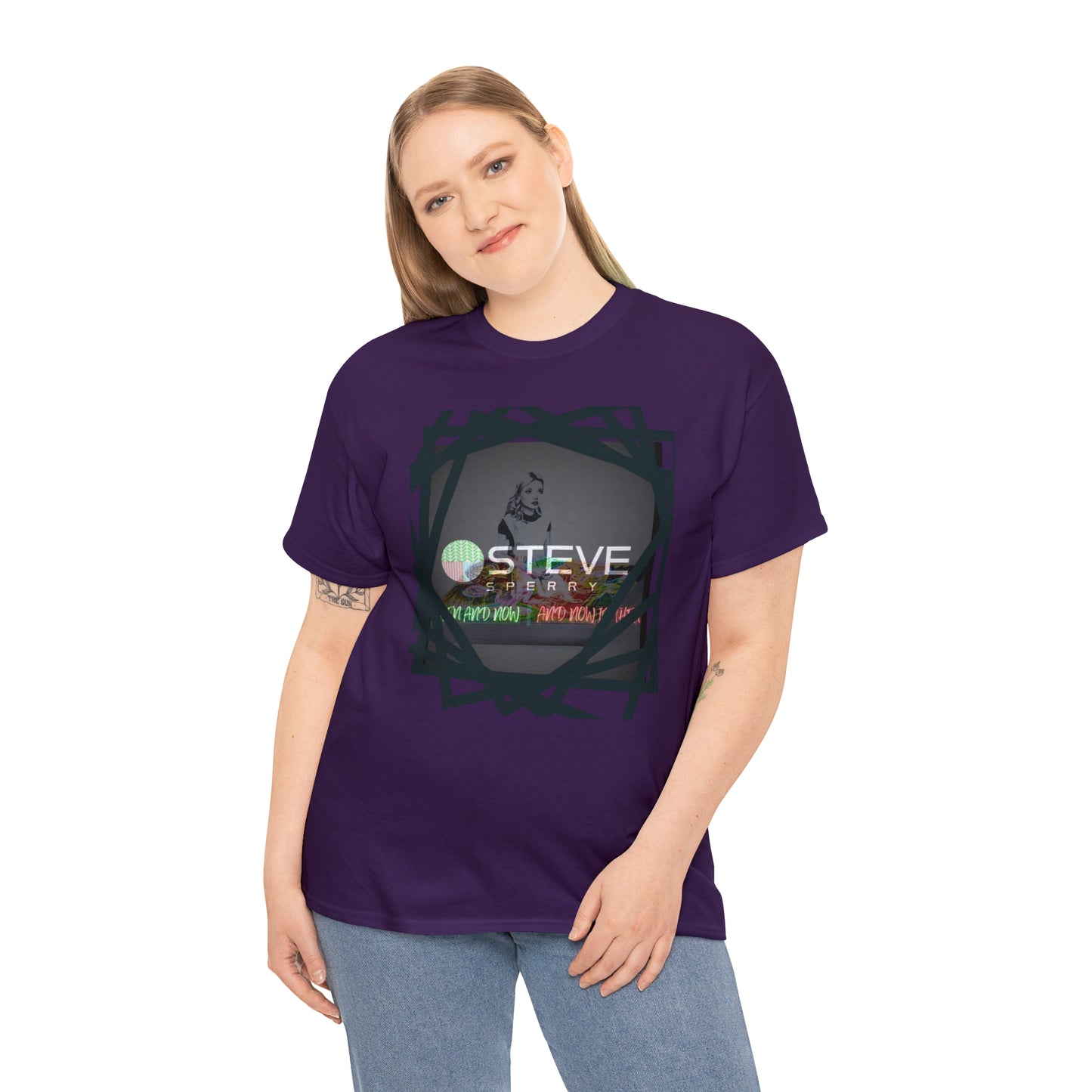 LIQUID LEISURE - Steve Sperry - THEN AND NOW | AND NOW IS THEN - Unisex Heavy Cotton Tee