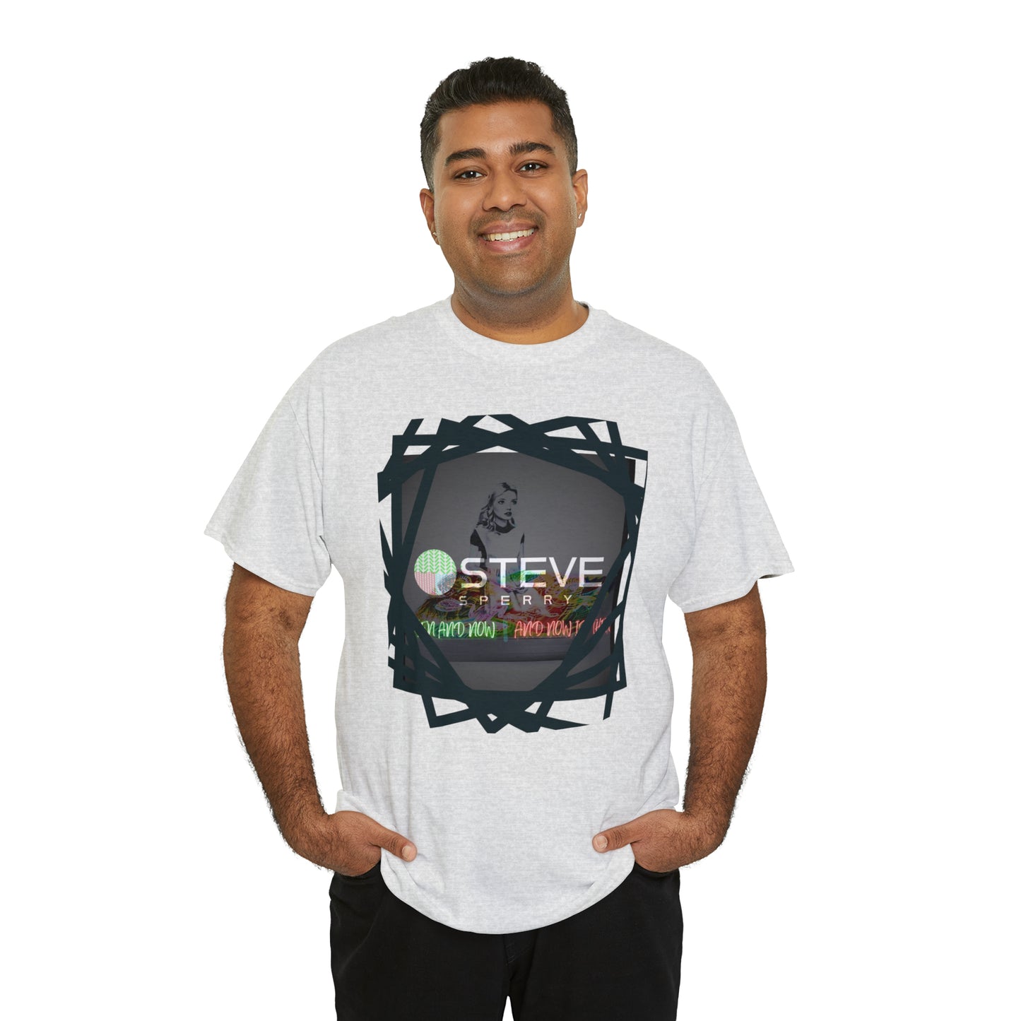 LIQUID LEISURE - Steve Sperry - THEN AND NOW | AND NOW IS THEN - Unisex Heavy Cotton Tee
