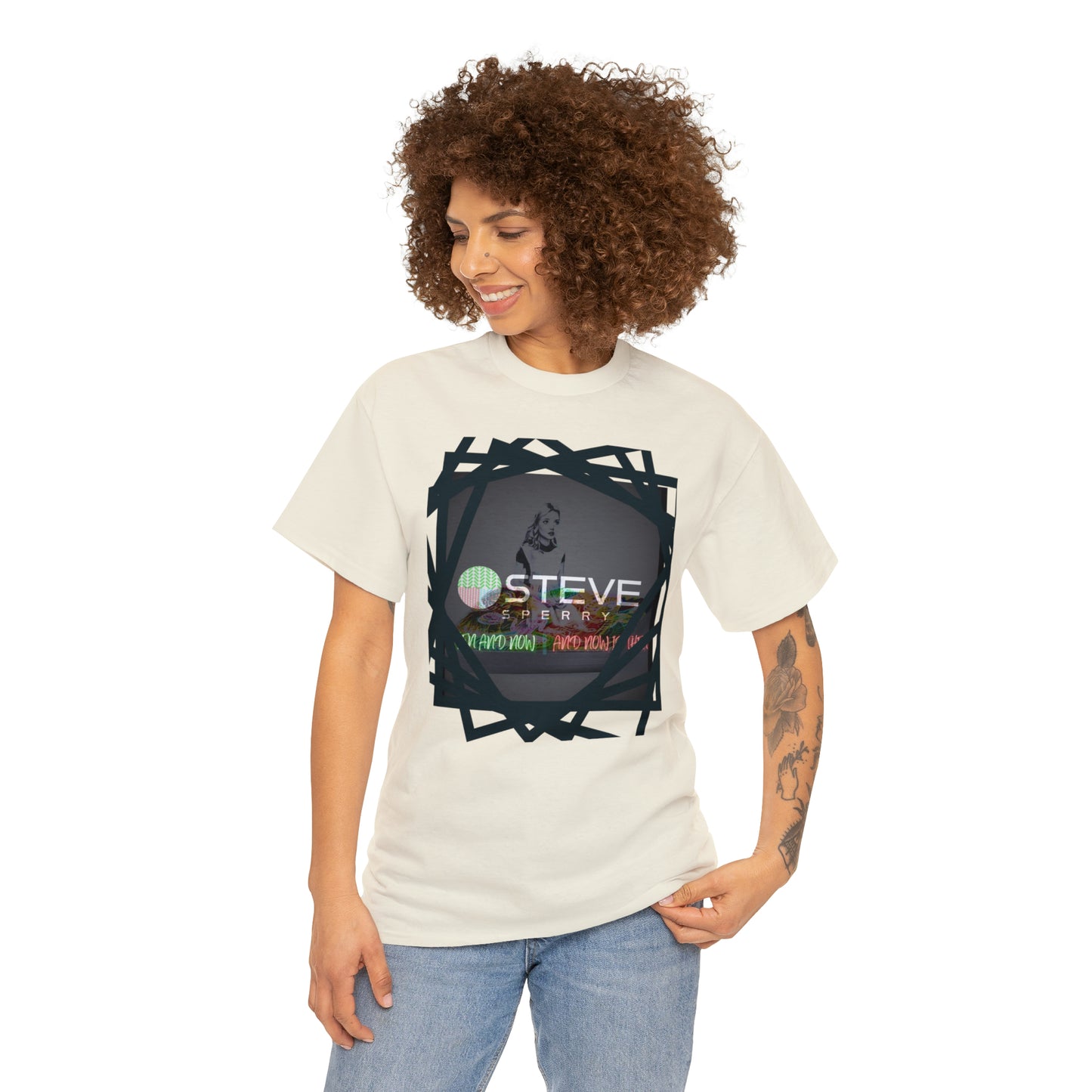 LIQUID LEISURE - Steve Sperry - THEN AND NOW | AND NOW IS THEN - Unisex Heavy Cotton Tee
