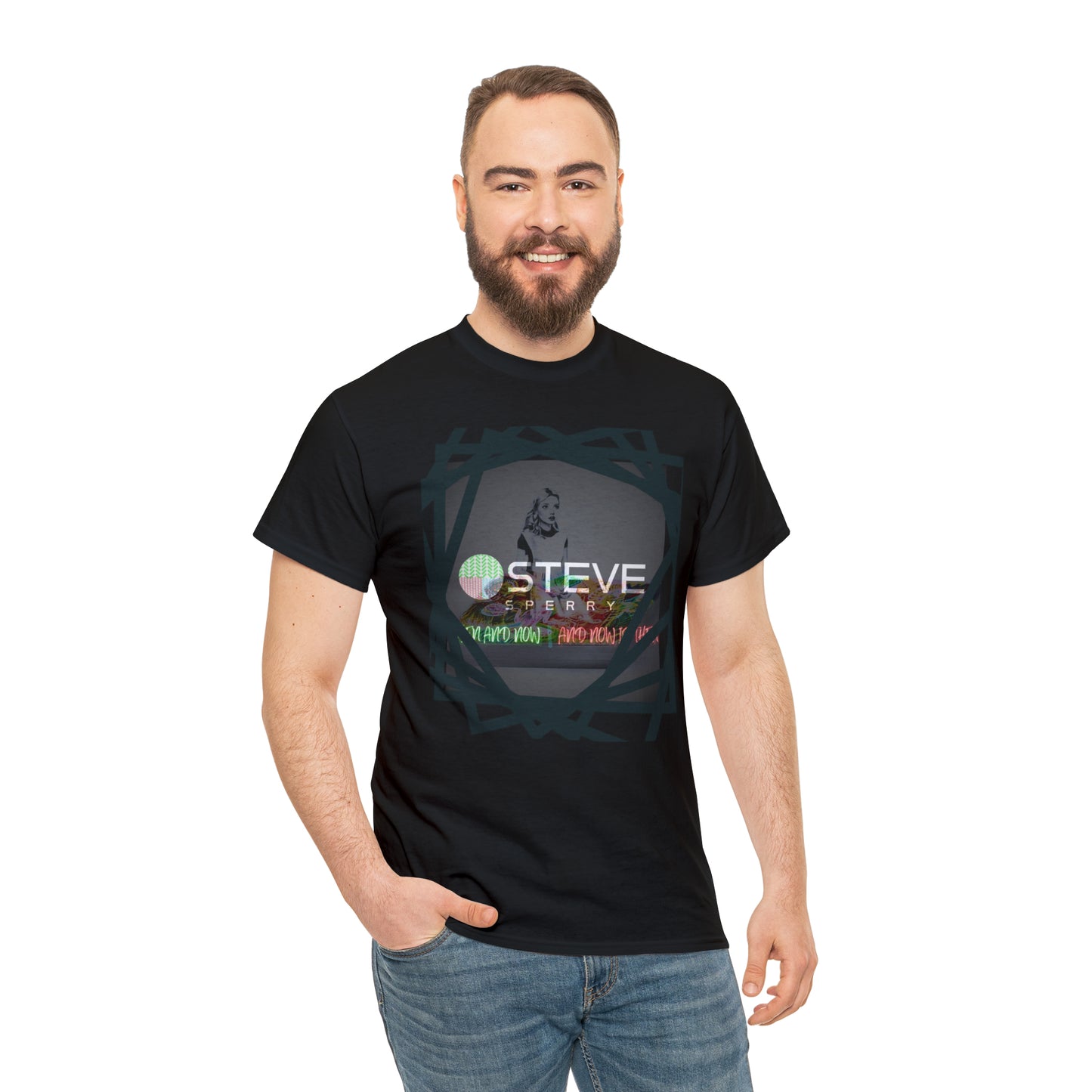 LIQUID LEISURE - Steve Sperry - THEN AND NOW | AND NOW IS THEN - Unisex Heavy Cotton Tee