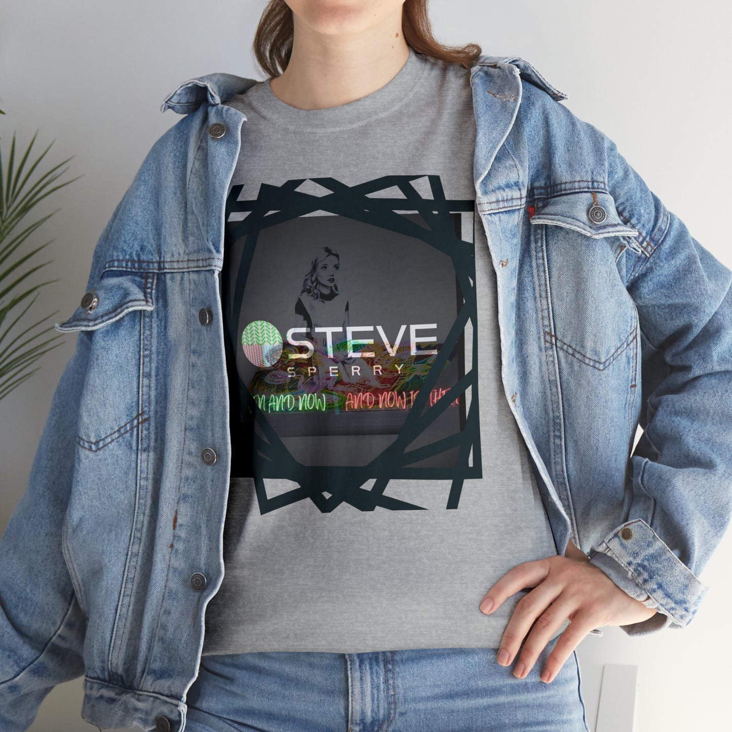 LIQUID LEISURE - Steve Sperry - THEN AND NOW | AND NOW IS THEN - Unisex Heavy Cotton Tee
