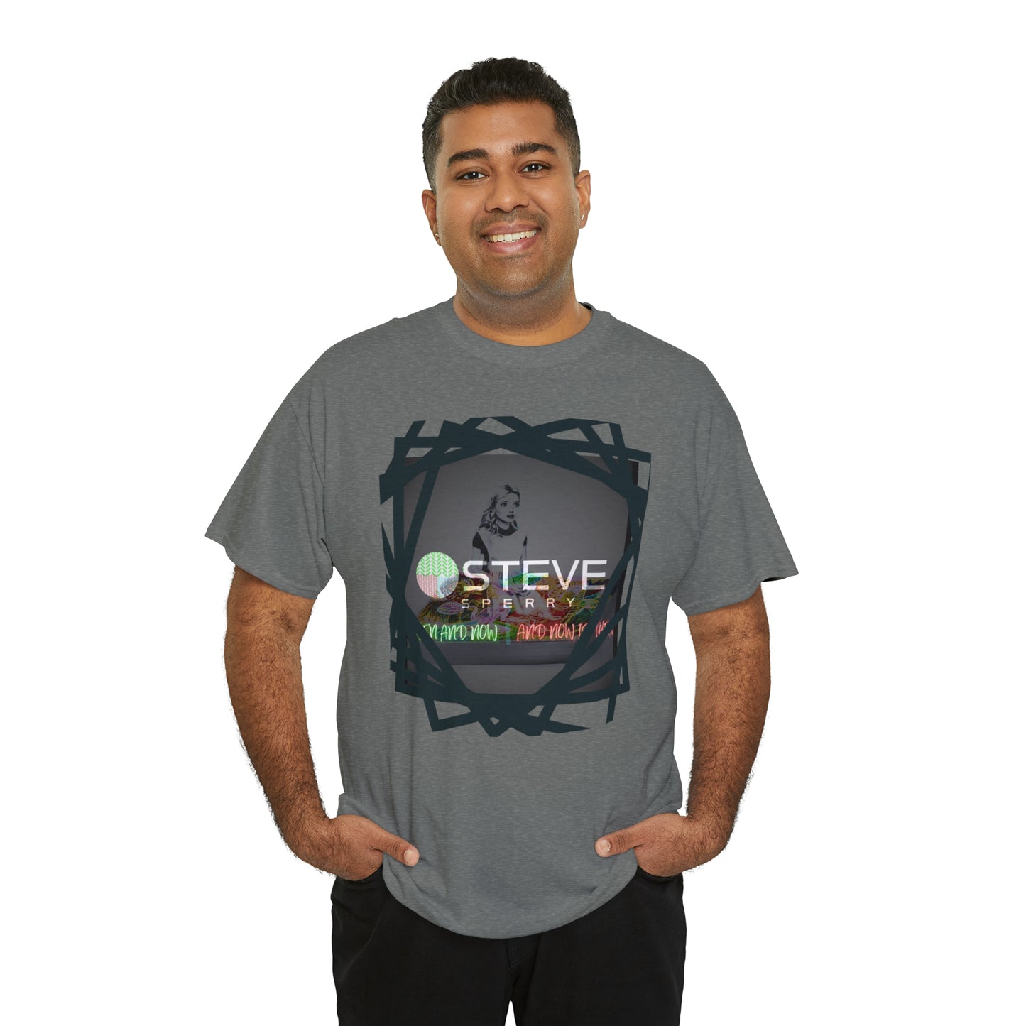 LIQUID LEISURE - Steve Sperry - THEN AND NOW | AND NOW IS THEN - Unisex Heavy Cotton Tee