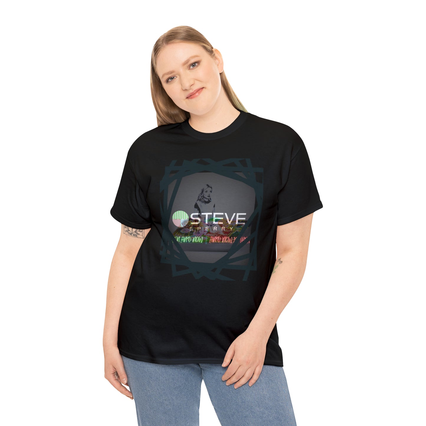 LIQUID LEISURE - Steve Sperry - THEN AND NOW | AND NOW IS THEN - Unisex Heavy Cotton Tee