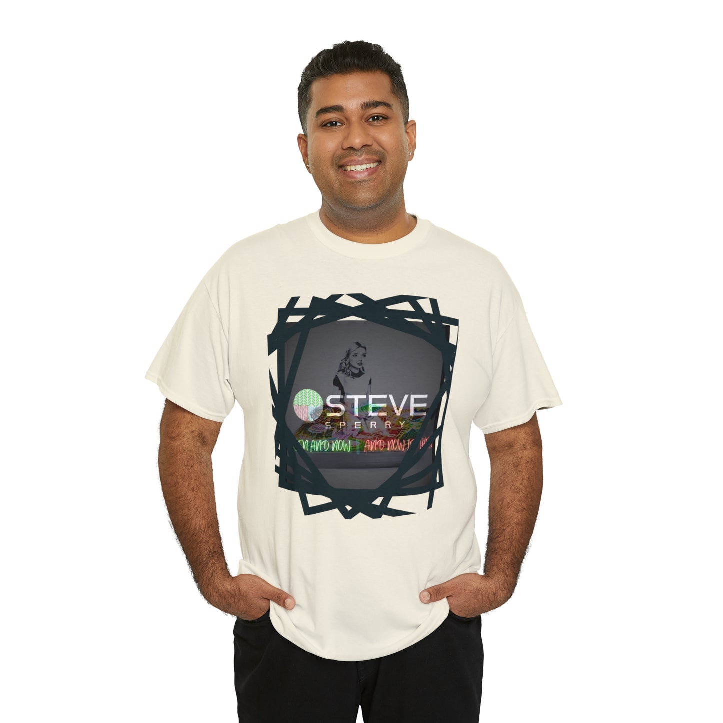 LIQUID LEISURE - Steve Sperry - THEN AND NOW | AND NOW IS THEN - Unisex Heavy Cotton Tee