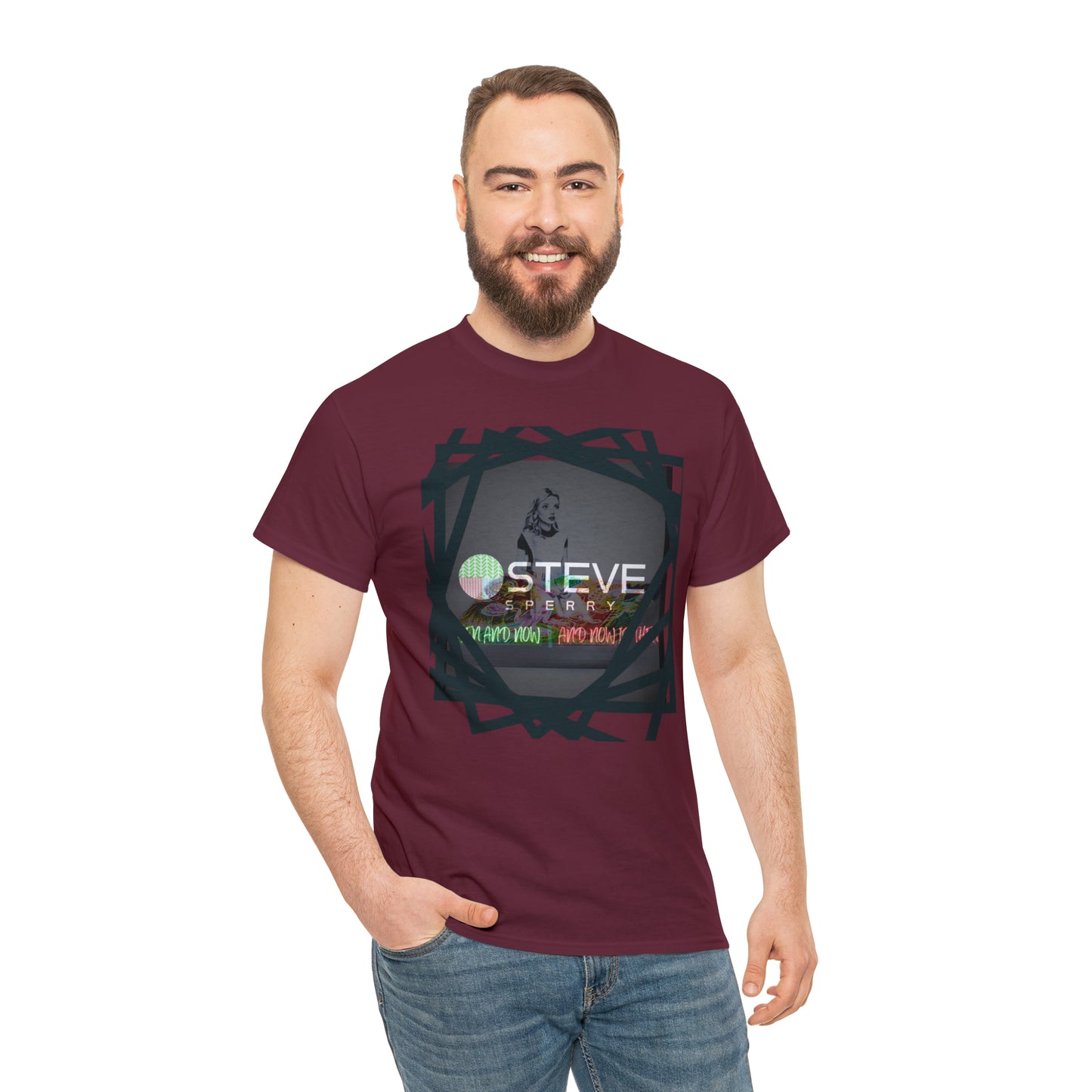 LIQUID LEISURE - Steve Sperry - THEN AND NOW | AND NOW IS THEN - Unisex Heavy Cotton Tee