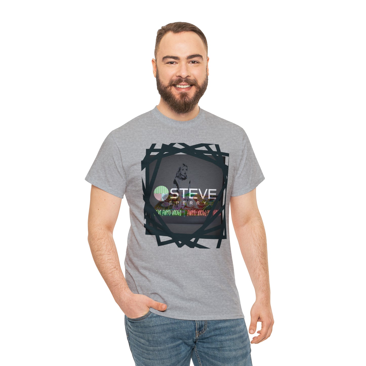 LIQUID LEISURE - Steve Sperry - THEN AND NOW | AND NOW IS THEN - Unisex Heavy Cotton Tee