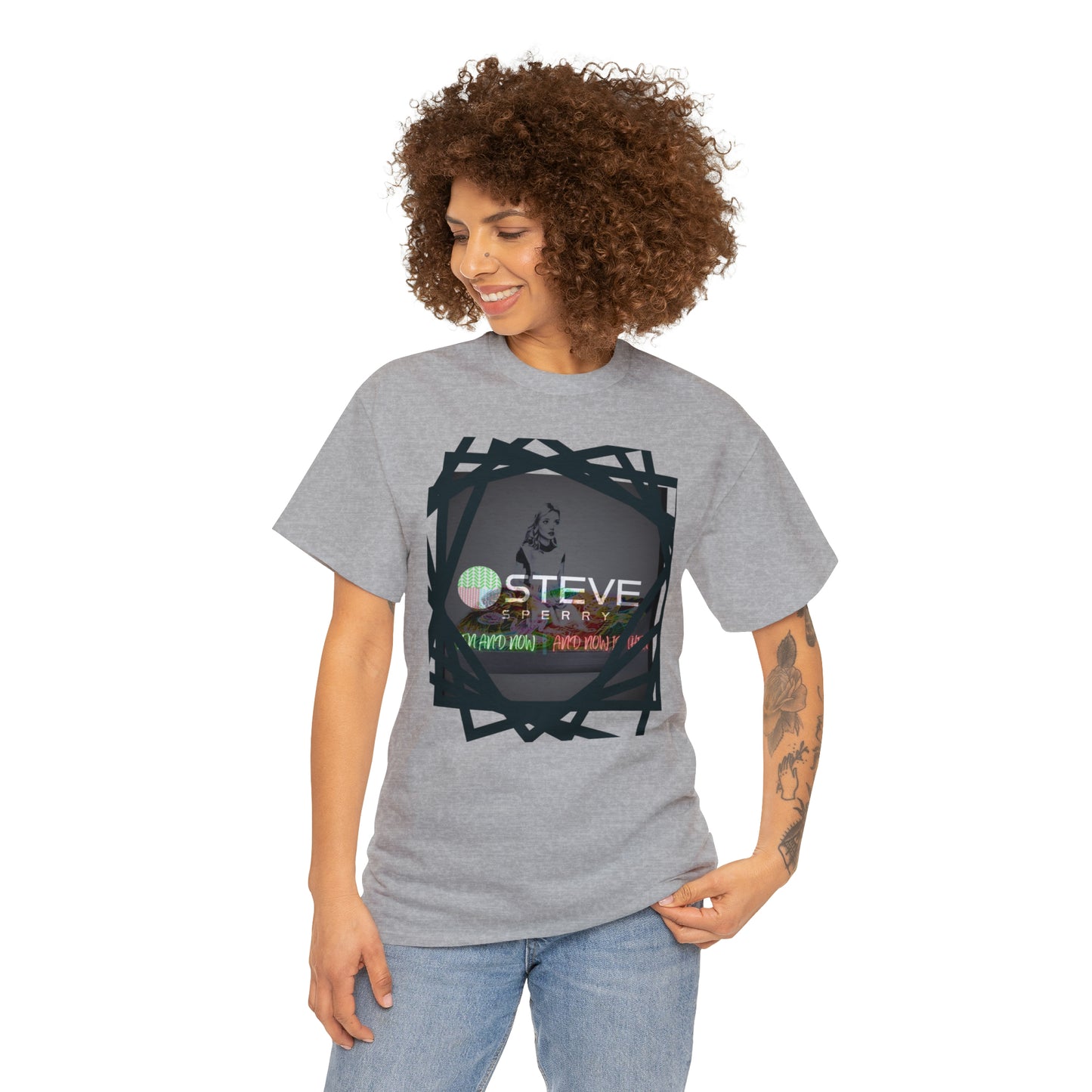 LIQUID LEISURE - Steve Sperry - THEN AND NOW | AND NOW IS THEN - Unisex Heavy Cotton Tee