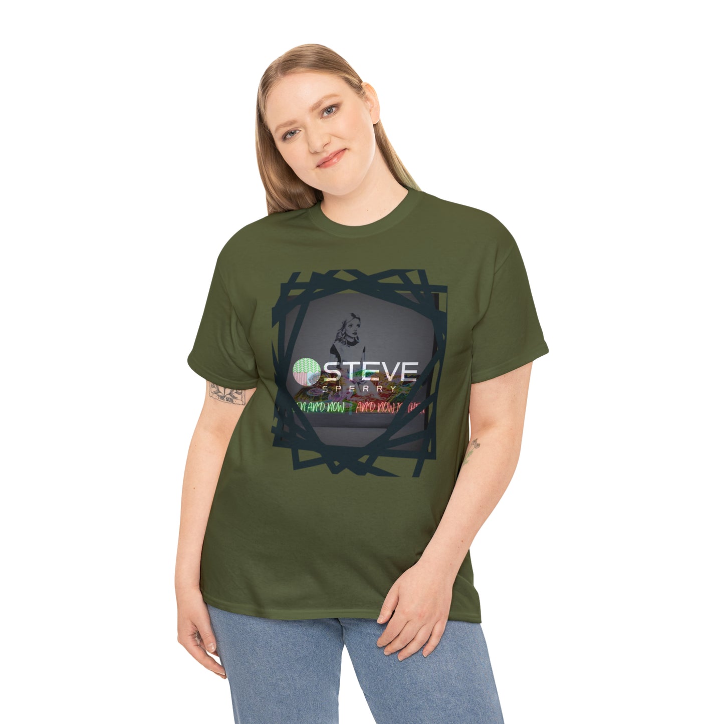 LIQUID LEISURE - Steve Sperry - THEN AND NOW | AND NOW IS THEN - Unisex Heavy Cotton Tee