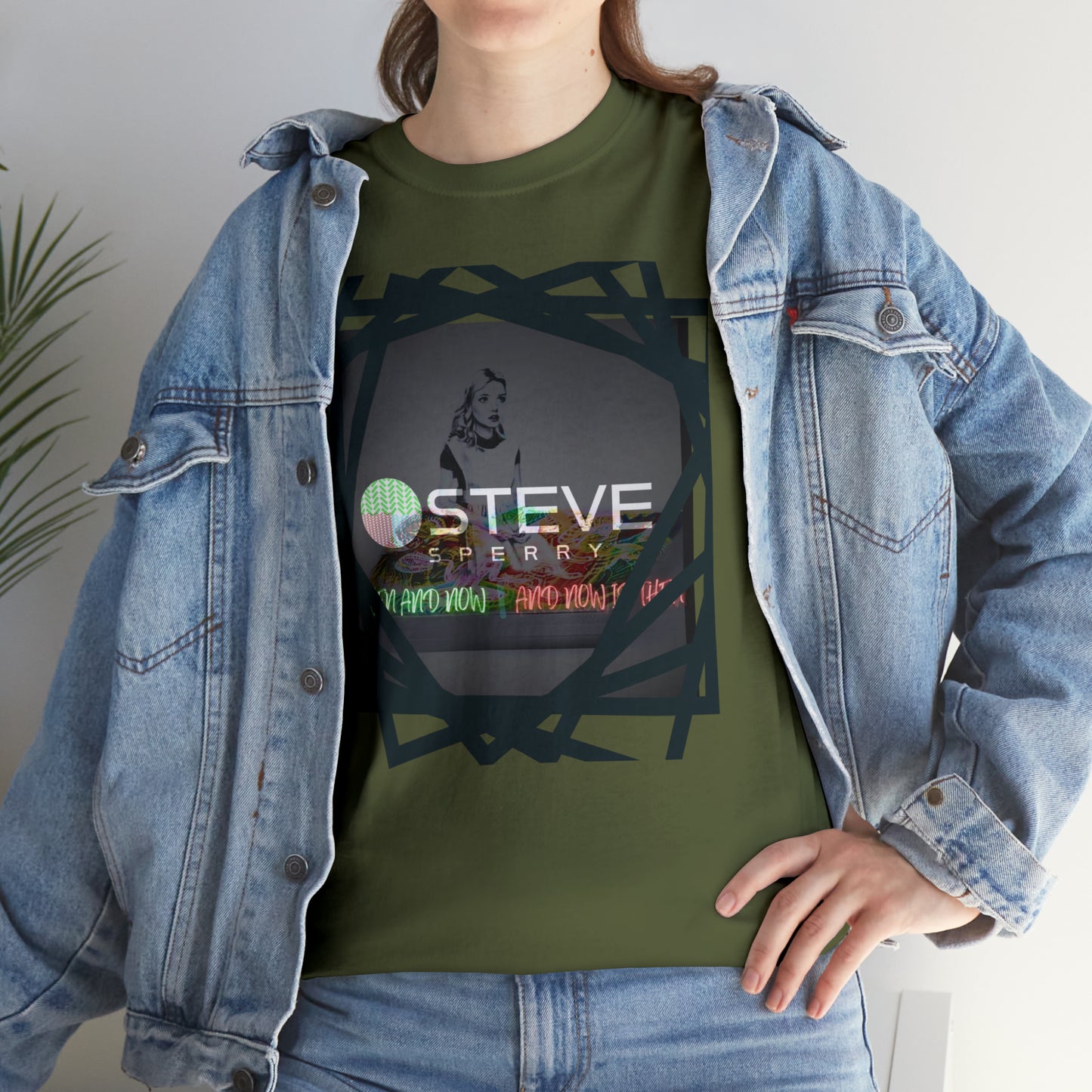 LIQUID LEISURE - Steve Sperry - THEN AND NOW | AND NOW IS THEN - Unisex Heavy Cotton Tee