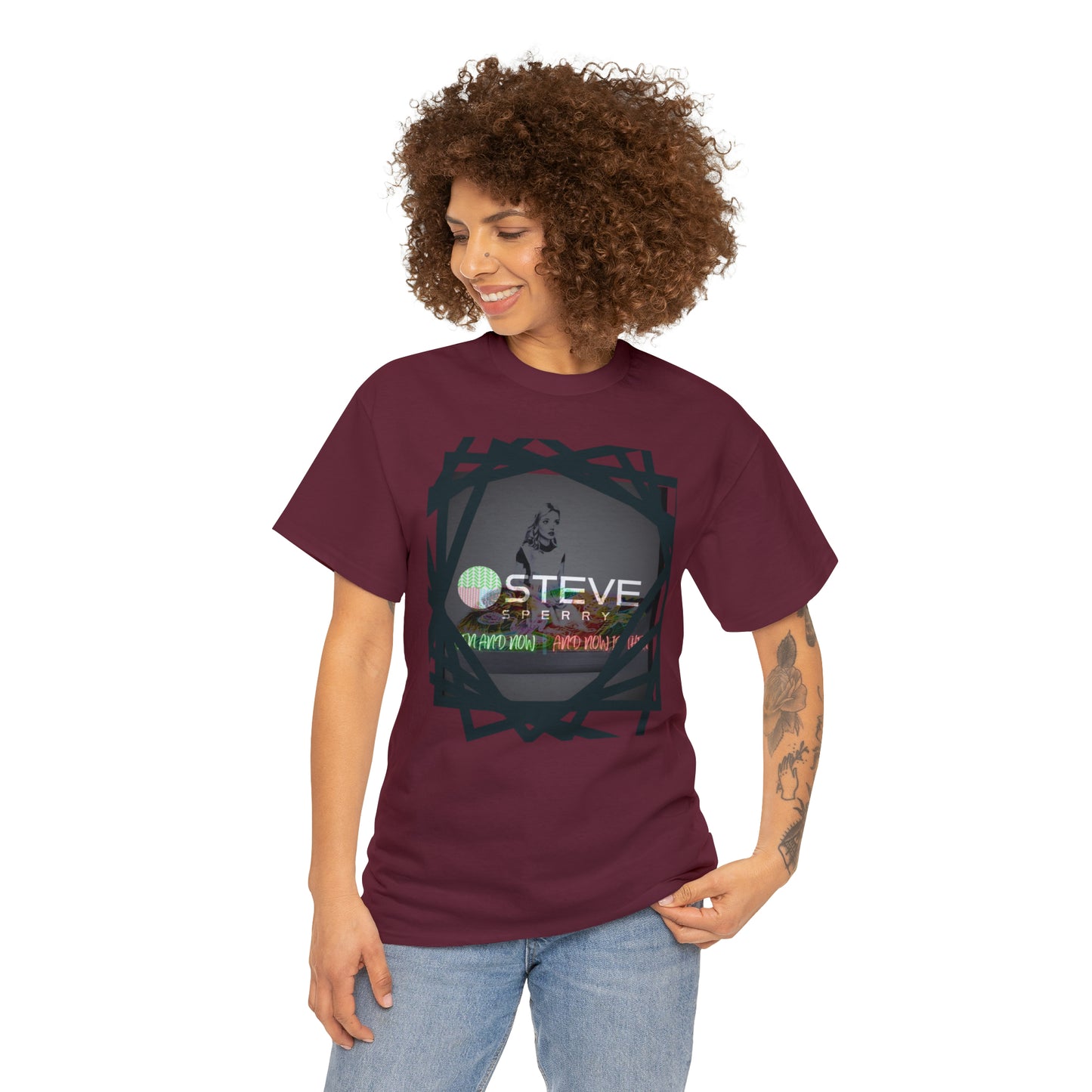 LIQUID LEISURE - Steve Sperry - THEN AND NOW | AND NOW IS THEN - Unisex Heavy Cotton Tee