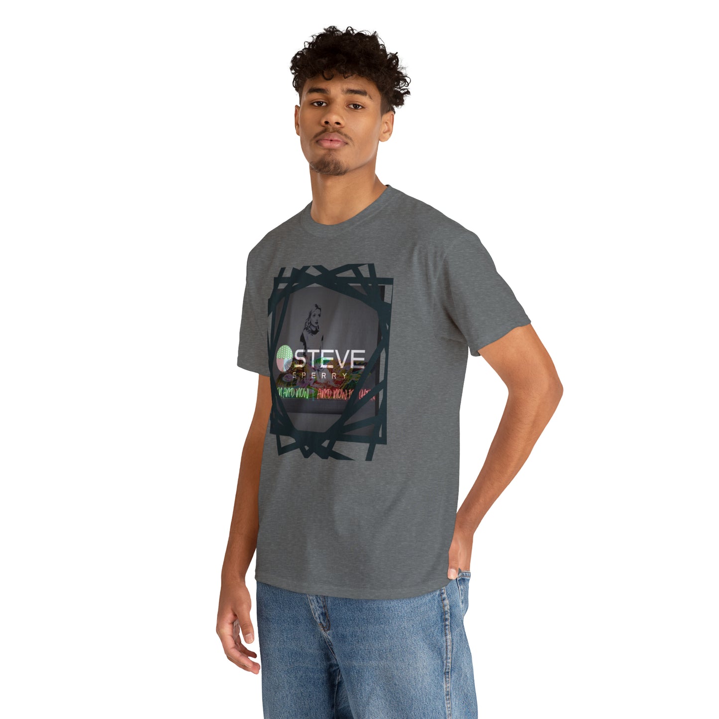LIQUID LEISURE - Steve Sperry - THEN AND NOW | AND NOW IS THEN - Unisex Heavy Cotton Tee