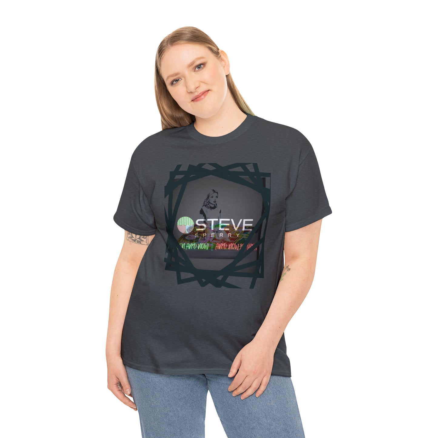 LIQUID LEISURE - Steve Sperry - THEN AND NOW | AND NOW IS THEN - Unisex Heavy Cotton Tee
