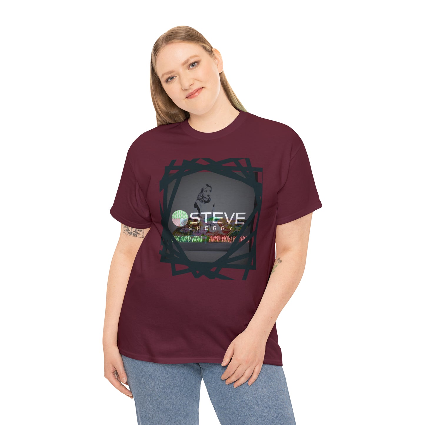 LIQUID LEISURE - Steve Sperry - THEN AND NOW | AND NOW IS THEN - Unisex Heavy Cotton Tee