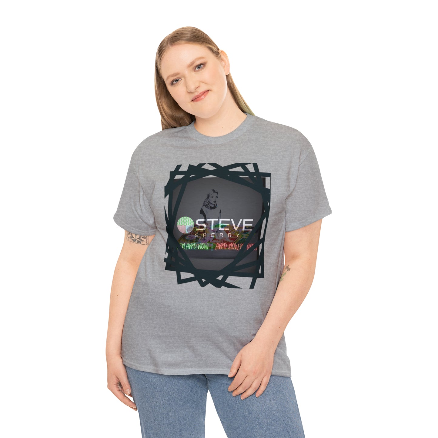 LIQUID LEISURE - Steve Sperry - THEN AND NOW | AND NOW IS THEN - Unisex Heavy Cotton Tee