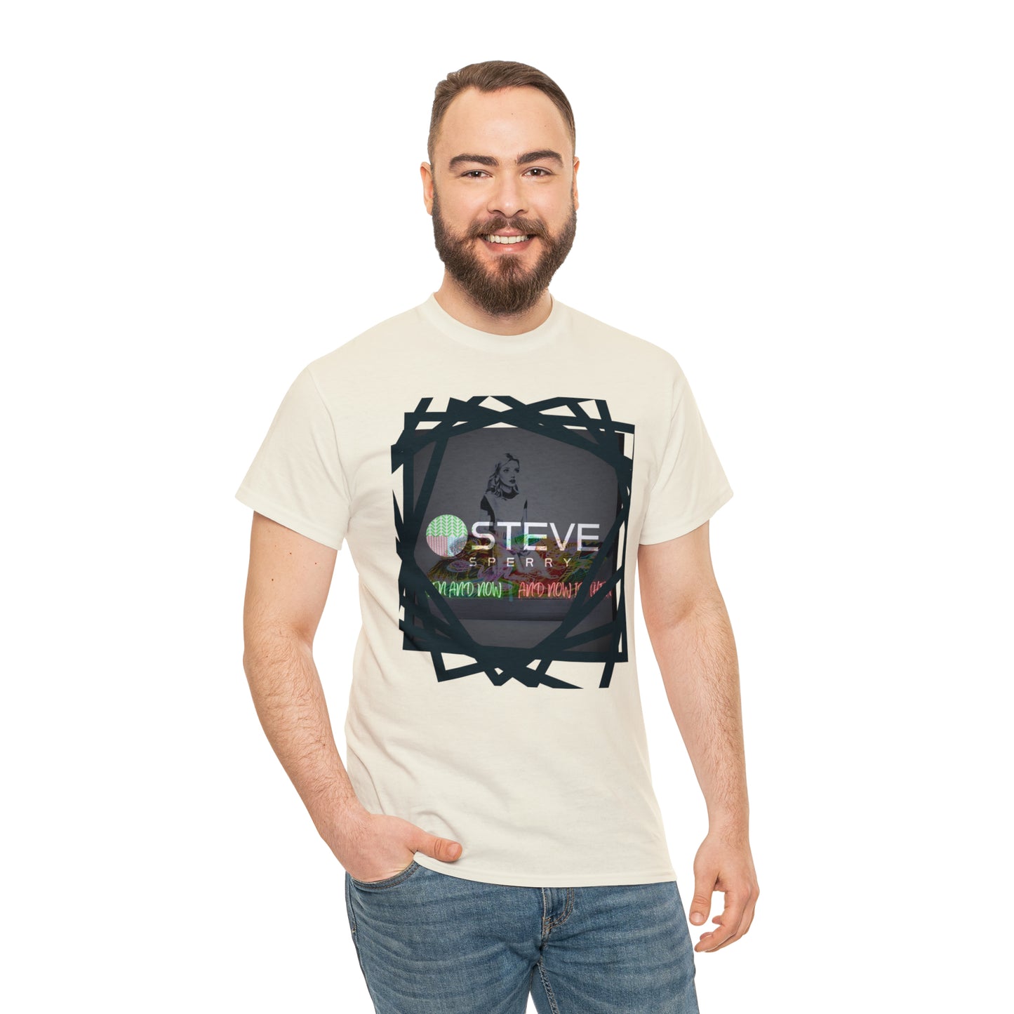 LIQUID LEISURE - Steve Sperry - THEN AND NOW | AND NOW IS THEN - Unisex Heavy Cotton Tee