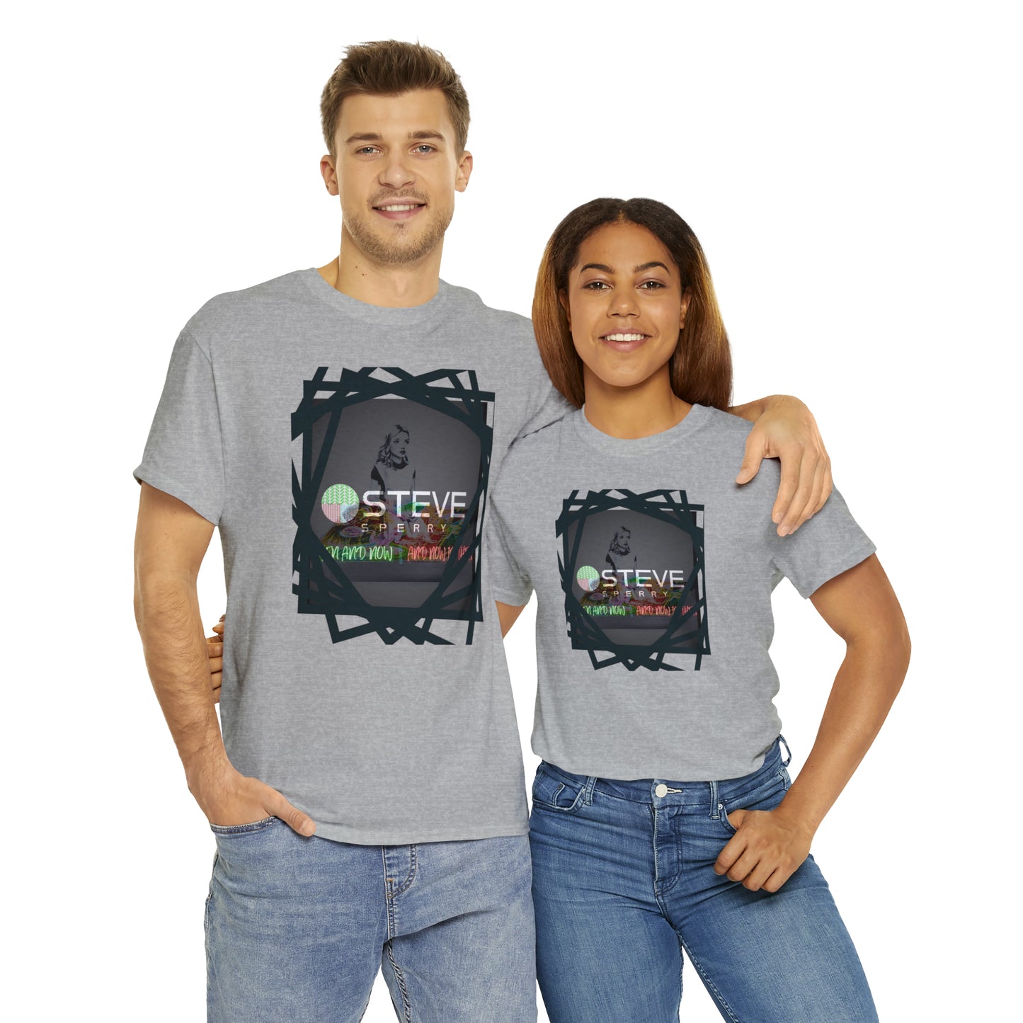 LIQUID LEISURE - Steve Sperry - THEN AND NOW | AND NOW IS THEN - Unisex Heavy Cotton Tee