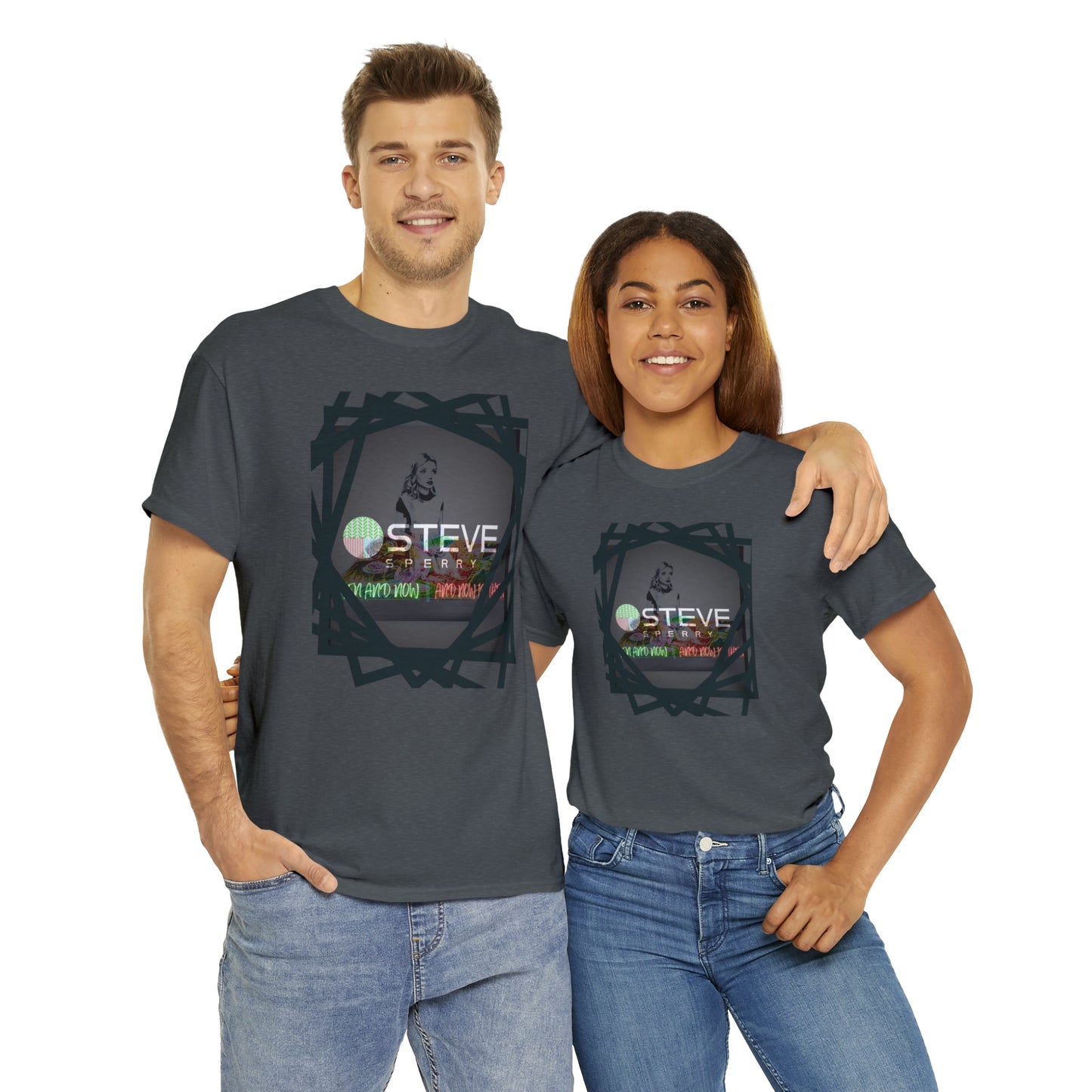 LIQUID LEISURE - Steve Sperry - THEN AND NOW | AND NOW IS THEN - Unisex Heavy Cotton Tee