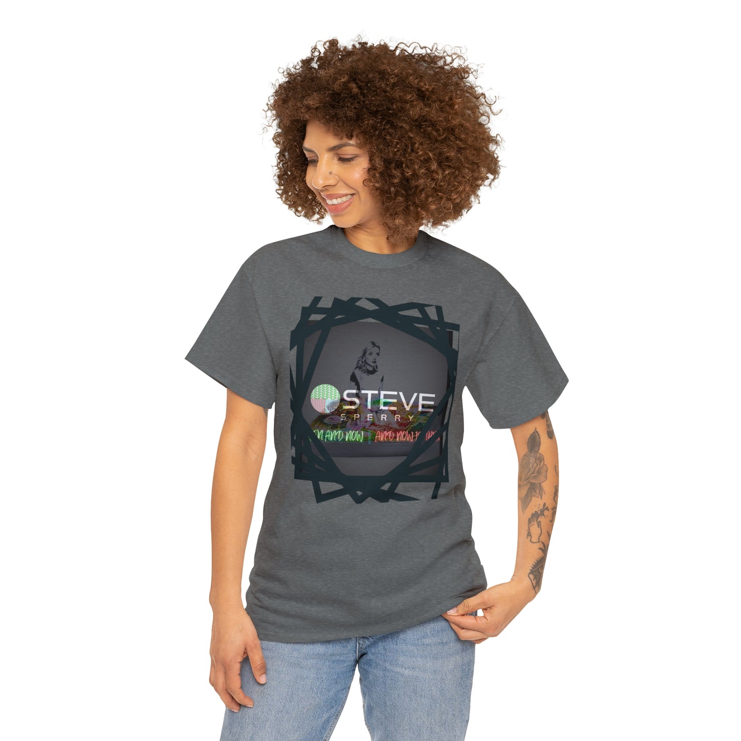 LIQUID LEISURE - Steve Sperry - THEN AND NOW | AND NOW IS THEN - Unisex Heavy Cotton Tee