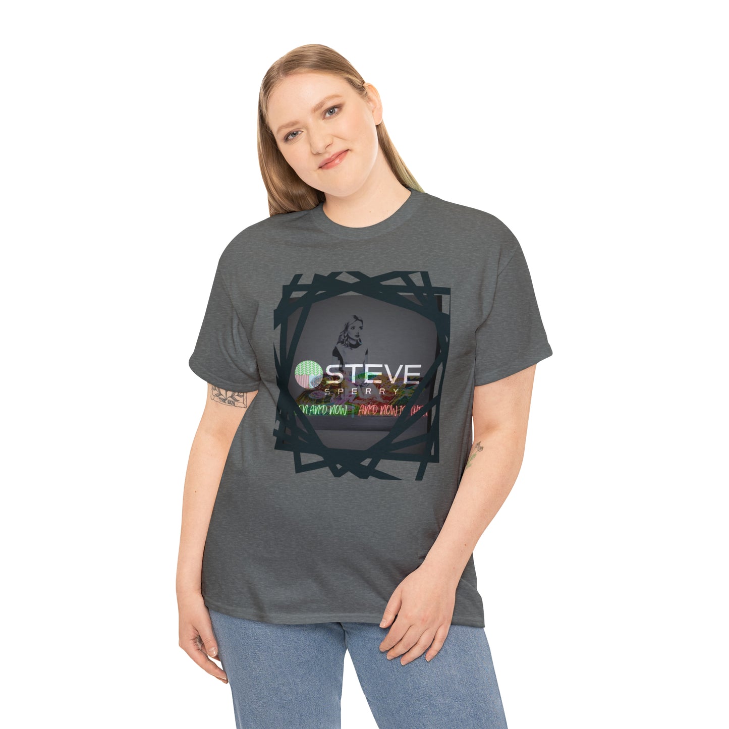 LIQUID LEISURE - Steve Sperry - THEN AND NOW | AND NOW IS THEN - Unisex Heavy Cotton Tee