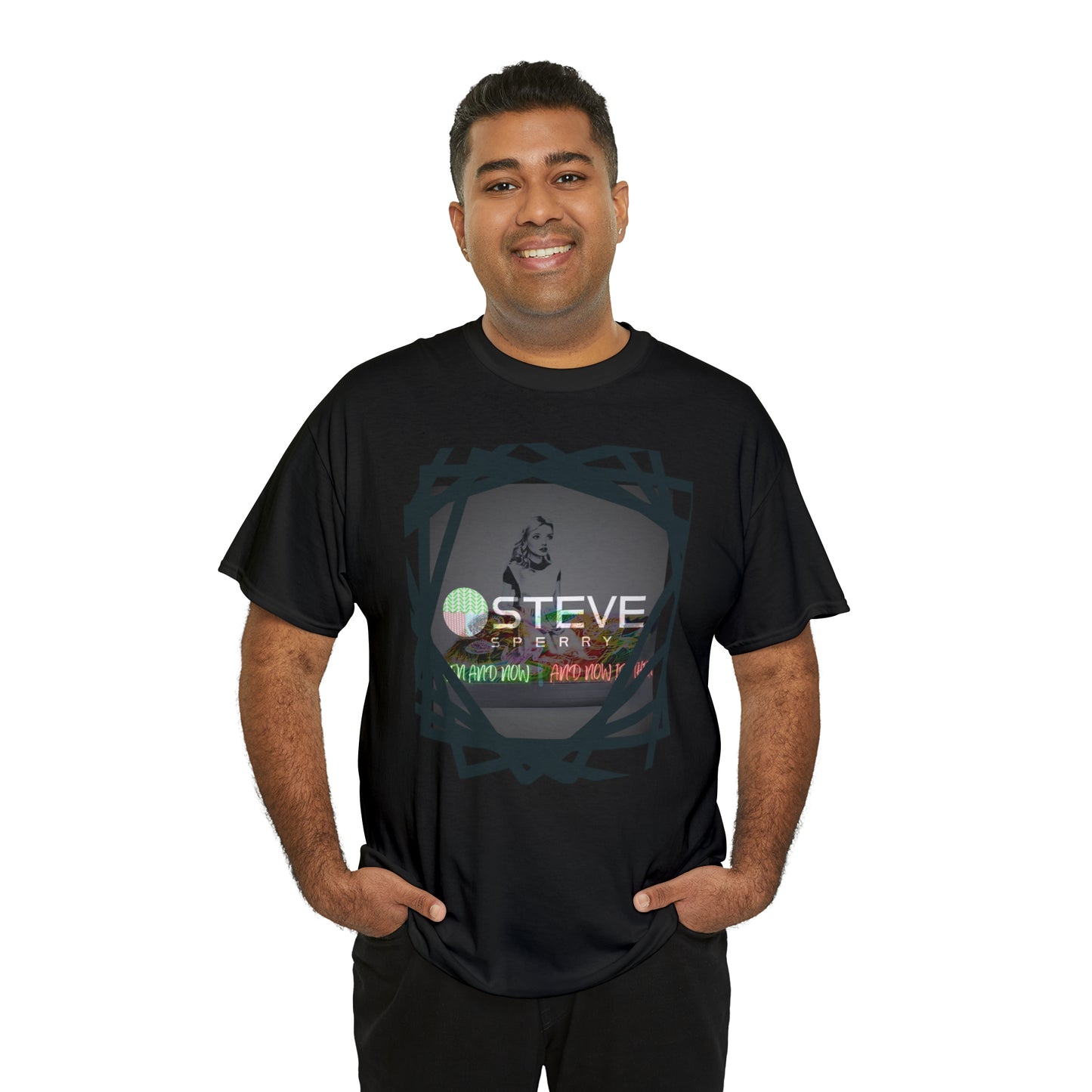 LIQUID LEISURE - Steve Sperry - THEN AND NOW | AND NOW IS THEN - Unisex Heavy Cotton Tee