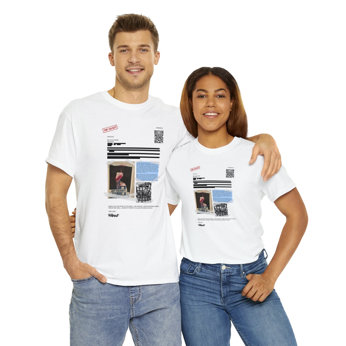 Liquid Leisure - Steve Sperry x vidpoet - The Letter - Unisex Heavy Cotton Tee