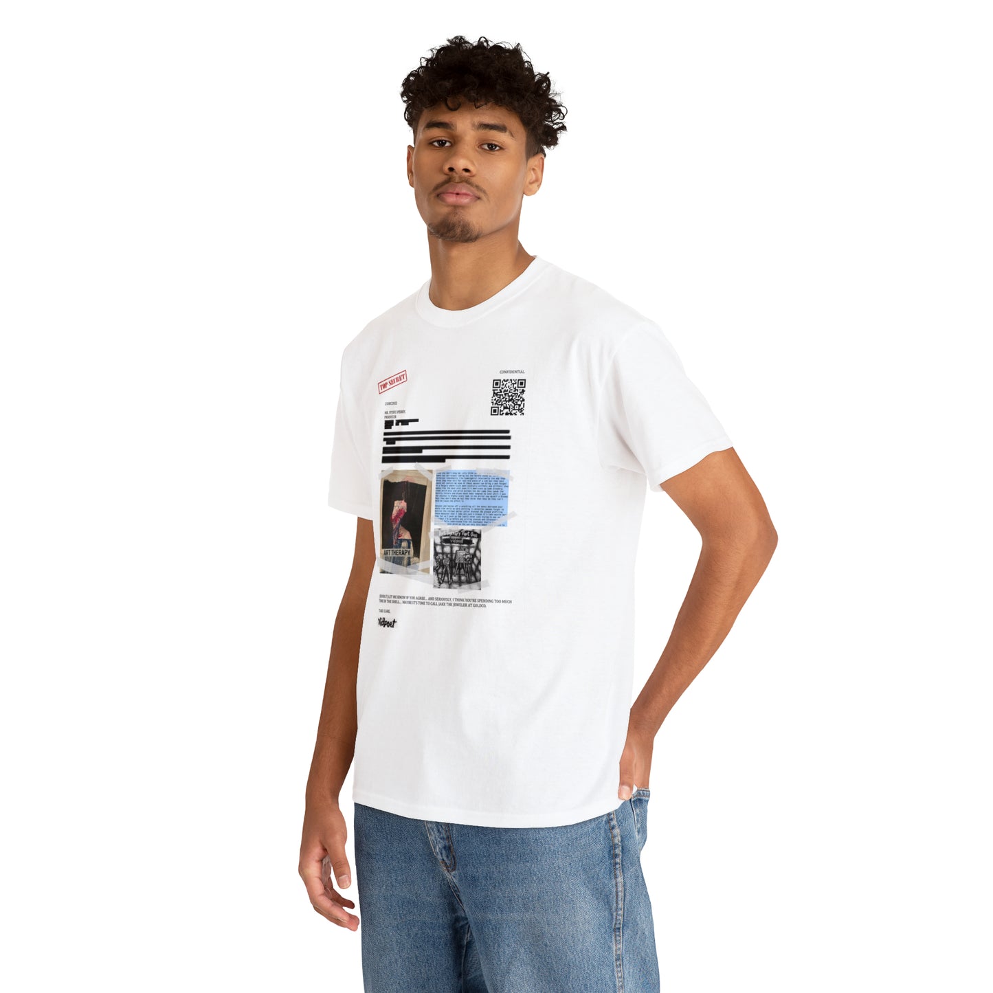 Liquid Leisure - Steve Sperry x vidpoet - The Letter - Unisex Heavy Cotton Tee